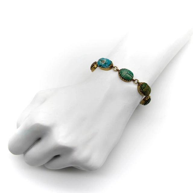 18k gold scarab bracelet 2025