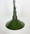 1960s Industrial Green Enamel Military Pendant Lamp with Cast Aluminium Top, 1960s For Sale - Image 5 of 17