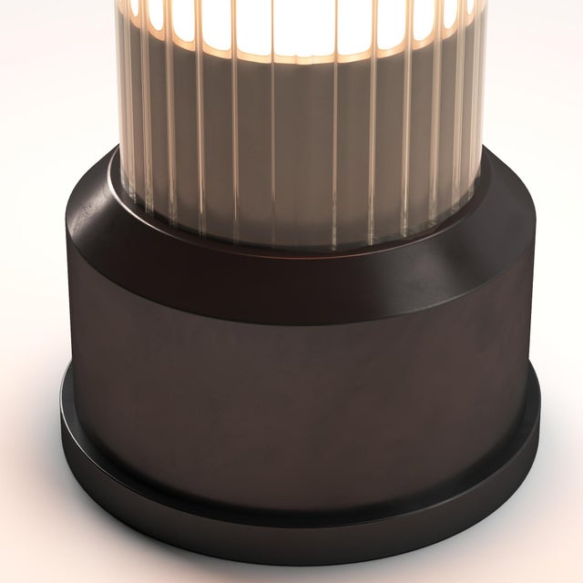 CANDLESTICK Rechargeable Cordless LED Table Lamp, 3-Levels Brightness Touch Sensor Control, Graphite For Sale - Image 10 of 14