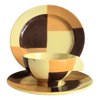 Coffee Set by Eva Stricker-Zeisel for Schramberg, 1929, Set of 3 For Sale