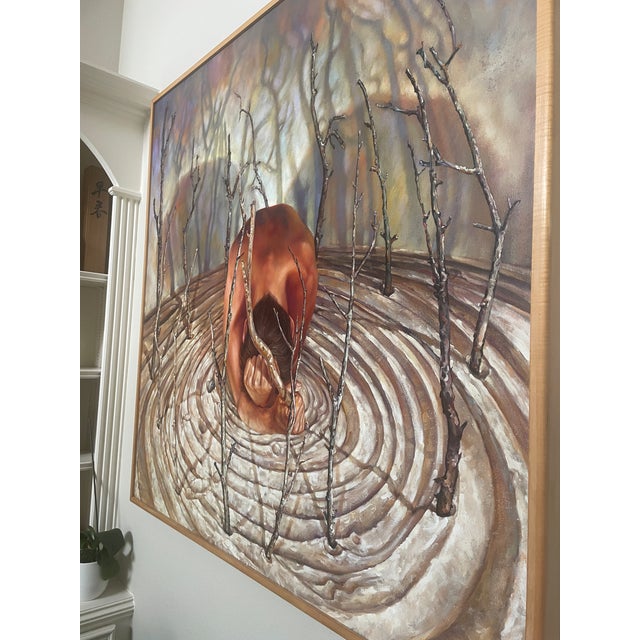 Large Signed Original Oil Painting by Jack Thursby | Statement Wall Art | Unique Fine Art for Home or Office For Sale - Image 9 of 16