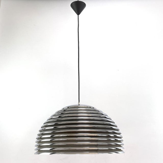 Saturno Chrome Pendant Light by Kazuo Motozawa for Staff, 1970s For Sale - Image 3 of 10