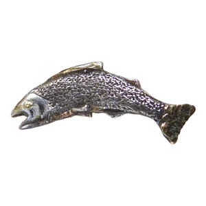 Late 20th Century Silver & Gold Fish Tie Tack Studio Made