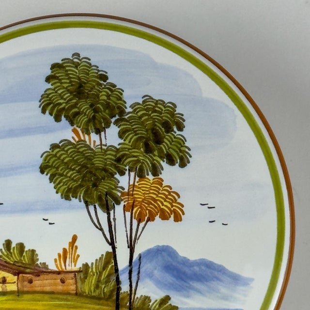 Vintage Hand Painted Round Trinket Box by Manufacture Di Stefano, Italy, 1990s For Sale - Image 13 of 16