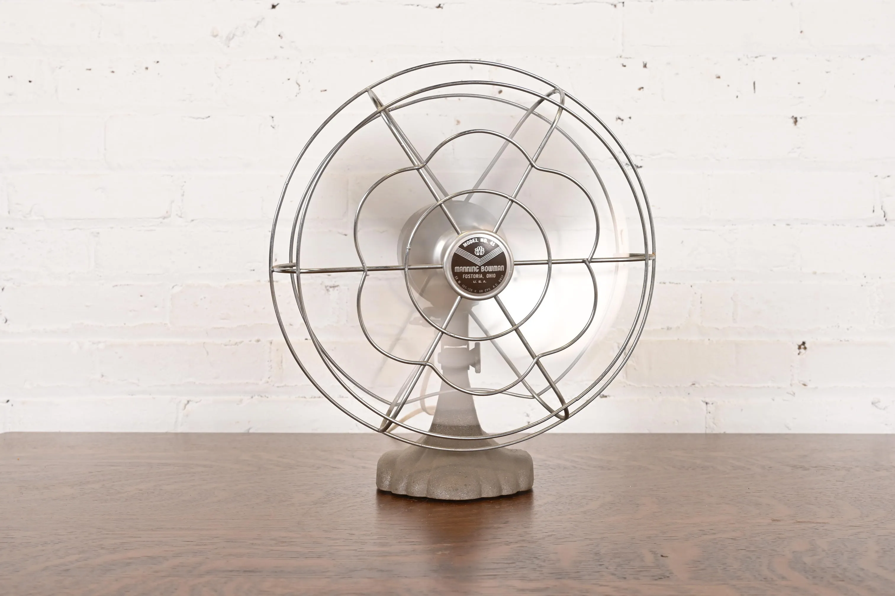 MANNING BOWMAN ヴィンテージ 扇風機 USA 1950年代 mid-century-modern-industrial-