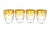 Set of 4 Italian Gilt Laurel & Tassel Lowball Glasses by Cre Art – Hollywood Regency / Neoclassical For Sale In Houston - Image 6 of 11