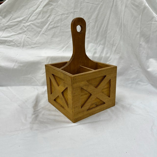 Farmhouse Farmhouse / French Country Style Utensil Holder For Sale - Image 3 of 7