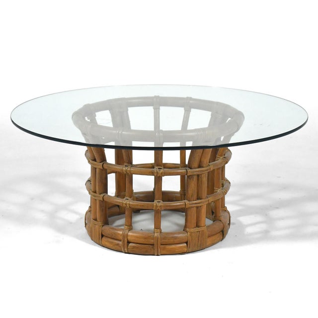Brown Jordan Rattan Coffee Table For Sale - Image 9 of 12
