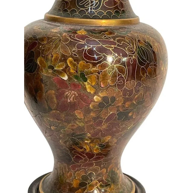 Japanese Cloisonné Vases, Set of 3 For Sale - Image 4 of 9