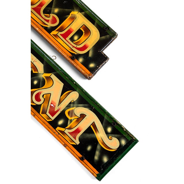 Vintage Fairground Signs, Set of 2 For Sale - Image 11 of 14