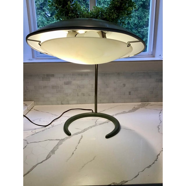 Vintage MCM Gerald Thurston Saucer Desk Lamp For Sale - Image 6 of 12