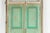 Wood 1900s Indian Wood & Grate Window with Green Paint & Distressed Patina For Sale - Image 7 of 13