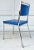 Vintage Bright Blue and Steel Modern Side Chair For Sale In Los Angeles - Image 6 of 13