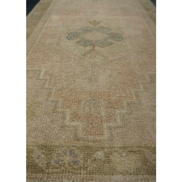 Turkish Mini Rug Oriental Hand Knotted Vintage Rug 1'9" x 3'5" #20622 For Sale In Houston - Image 6 of 8