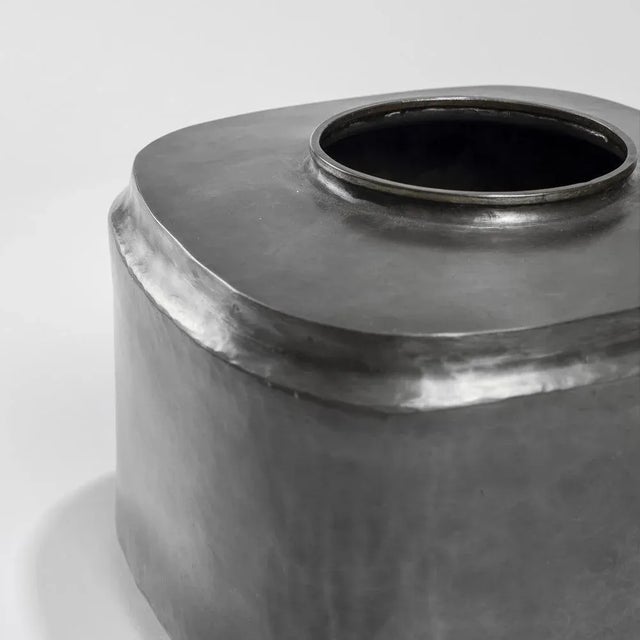 1960s Small Pewter Vase by Lorenzo Burchiellaro, 1960s For Sale - Image 5 of 7