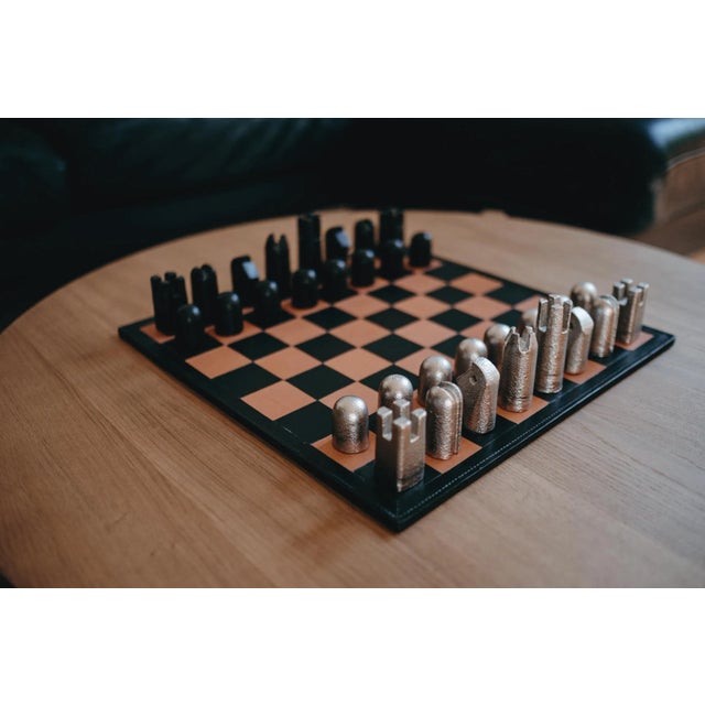 Black Carl Auböck Chess Set #5606 For Sale - Image 8 of 11
