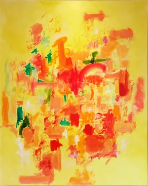"N2" Contemporary Abstract Expressionist Oil Painting by Ko Bhamra