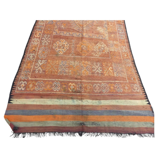Vintage Moroccan Berber Rug, Handwoven Wool & Goat Hair, 1960 For Sale - Image 15 of 15