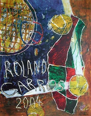 2004 Daniel Humair Roland Garros Poster