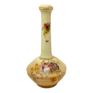 Small Antique 1909 Royal Worcester Floral Vase