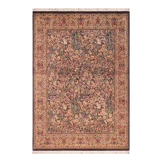 Elegant 1990's Pak-Persian Blue/Gold Wool Rug - 8'1'' X 10'2'' For Sale