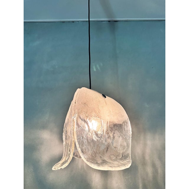 Vintage Pendant Light in Glass from Kalmar, 1970s For Sale - Image 13 of 17