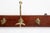 Art Nouveau Coat Rack in Brass and Oak, France, 1900s For Sale - Image 5 of 10