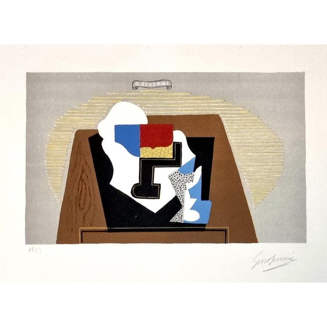 Gino Severini, Untitled, Signed Lithograph, 1960 For Sale - Image 5 of 5