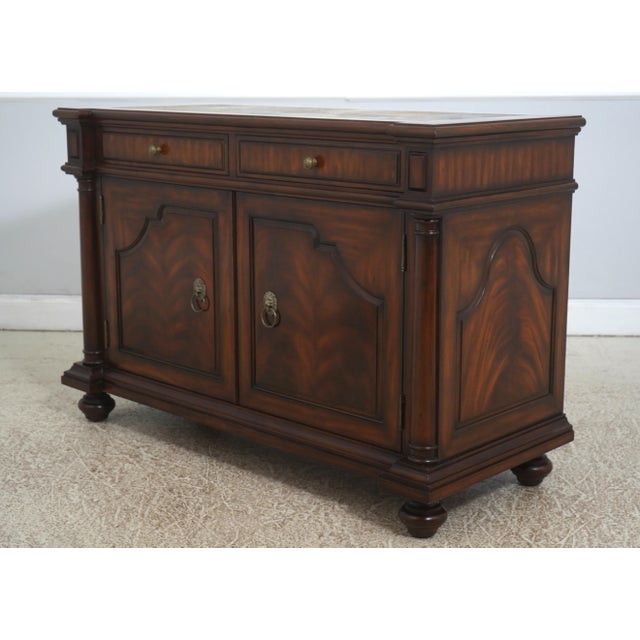 Age: Approx: 20 Years Old Details: Regency Style Mahogany Adjustable Shelves Bun Feet High Quality Construction Nice Inlay...