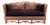 Country English Style Distressed Leather and Walnut Sofa For Sale