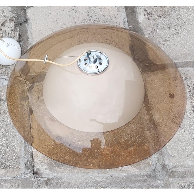 Meblo Guzzini Elvetia, Extra Large Hanging Lamp, Yugoslavia 70s For Sale - Image 10 of 10