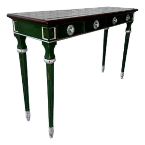 Fine Theodore Alexander Castle Bromwich Country French 4 Drawer Console Table