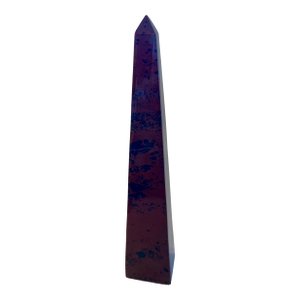 Mid 20th Century Red Obsidian Decorative Obelisk 10.5"