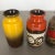 Vintage Fat Lava Pottery 213-20 Vases from Scheurich, Germany, Set of 4 For Sale - Image 6 of 18