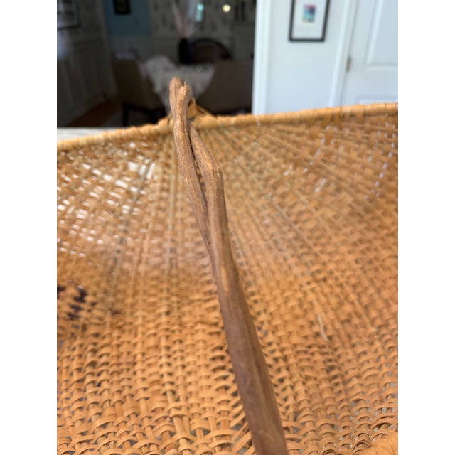 Early 20th Century Vintage 19th Century Woven Buttocks Basket For Sale - Image 5 of 12