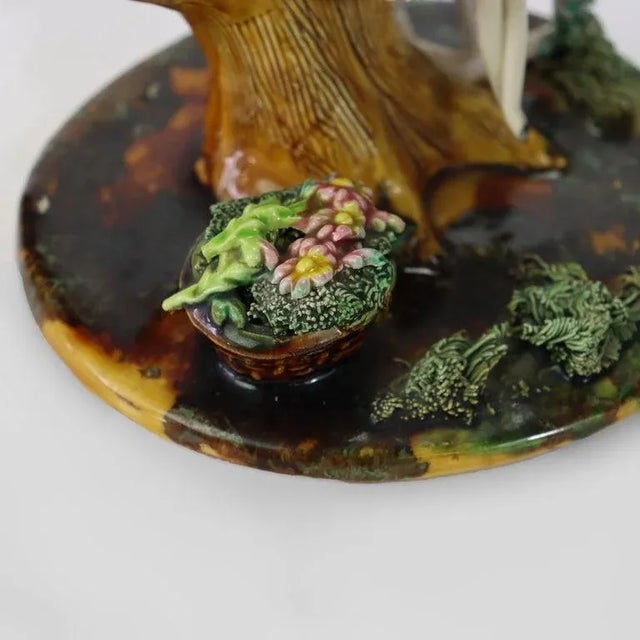 Early 20th Century Meuguelman French Porcelain Figural Grouping, Signed For Sale - Image 6 of 8