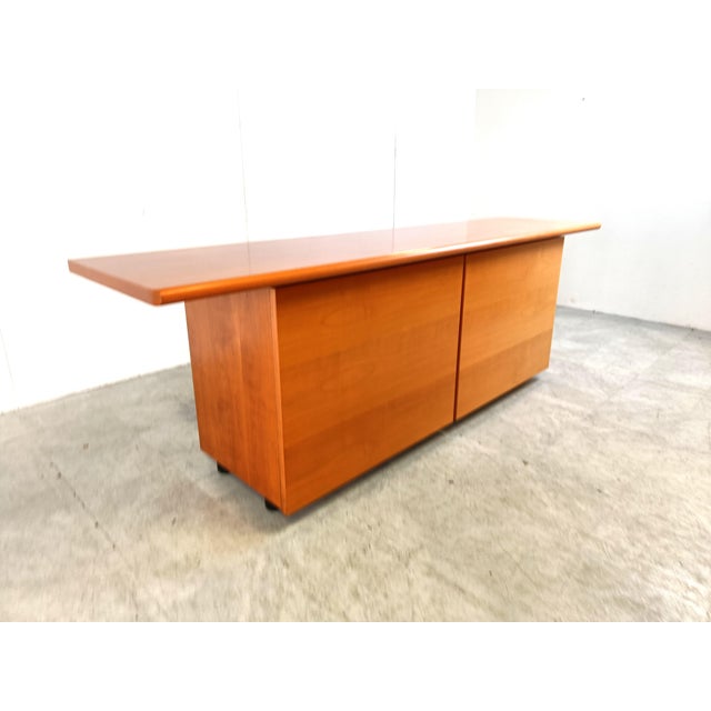 Italian Wooden Sideboard with Sliding Doors, 1990s For Sale - Image 11 of 14