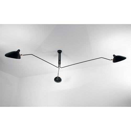 Ceiling lamp model 'three rotating arms ceiling lamp' designed by serge mouille in 1958. Manufactured by editions serge...