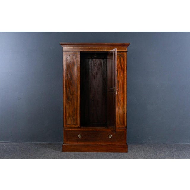 Wood Vintage Brown Wood Cupboard For Sale - Image 7 of 18