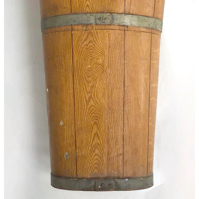 Rustic European European Monnogramed Grain Painted Grape Hod For Sale - Image 3 of 8