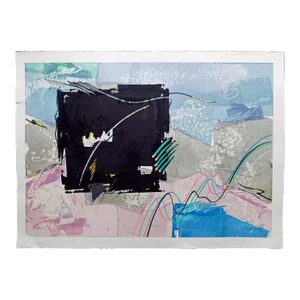 Eric Waugh "Rythm I" Original Hand Signed Mix Media on Paper