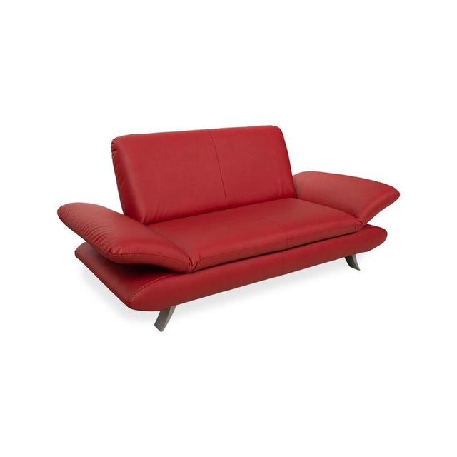 Modern Gavin 107 Vegan Leather Rossini Two-Seater Red Manual Function Sofa from Koinor For Sale - Image 3 of 13