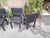 Mid-Century Modern Arcadia Armchairs in Black Leather by Paolo Piva for B&B Italia, 1980s, Set of 4 For Sale - Image 3 of 10