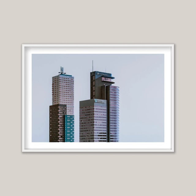 A photograph of the World Port Centre in Rotterdam, Netherlands - a striking high-rise designed by renowned British...