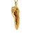 Metal 1950s Italian Handmade Modern Dancer 14k Gold Pendant For Sale - Image 7 of 10