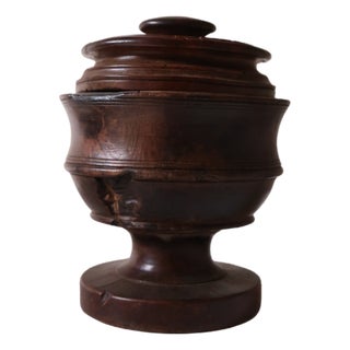 19th Century French Wooden Tobacco Pot For Sale