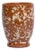 Sharland England Splatter Bambino Vase, Terracotta & Cream For Sale