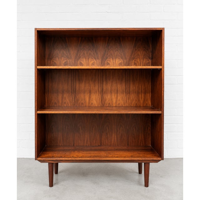 1960s Danish Mid Century Modern Rosewood Bookcase, C. 1960's For Sale - Image 5 of 11