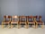 Wood Mid-Century Brown and Birch Stacking Chairs in the style of Sven Markelius, 1980, Set of 5 For Sale - Image 7 of 12