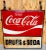 1960s 1960s Coca-Cola Trade Sign 'Drugs & Soda' From WPB, Florida Clematis Street For Sale - Image 5 of 12